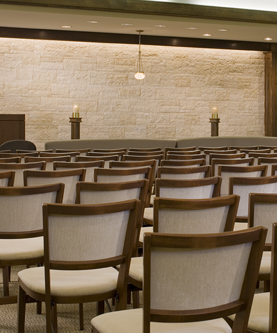 Main Chapel at Shalom Memorial Funeral Home